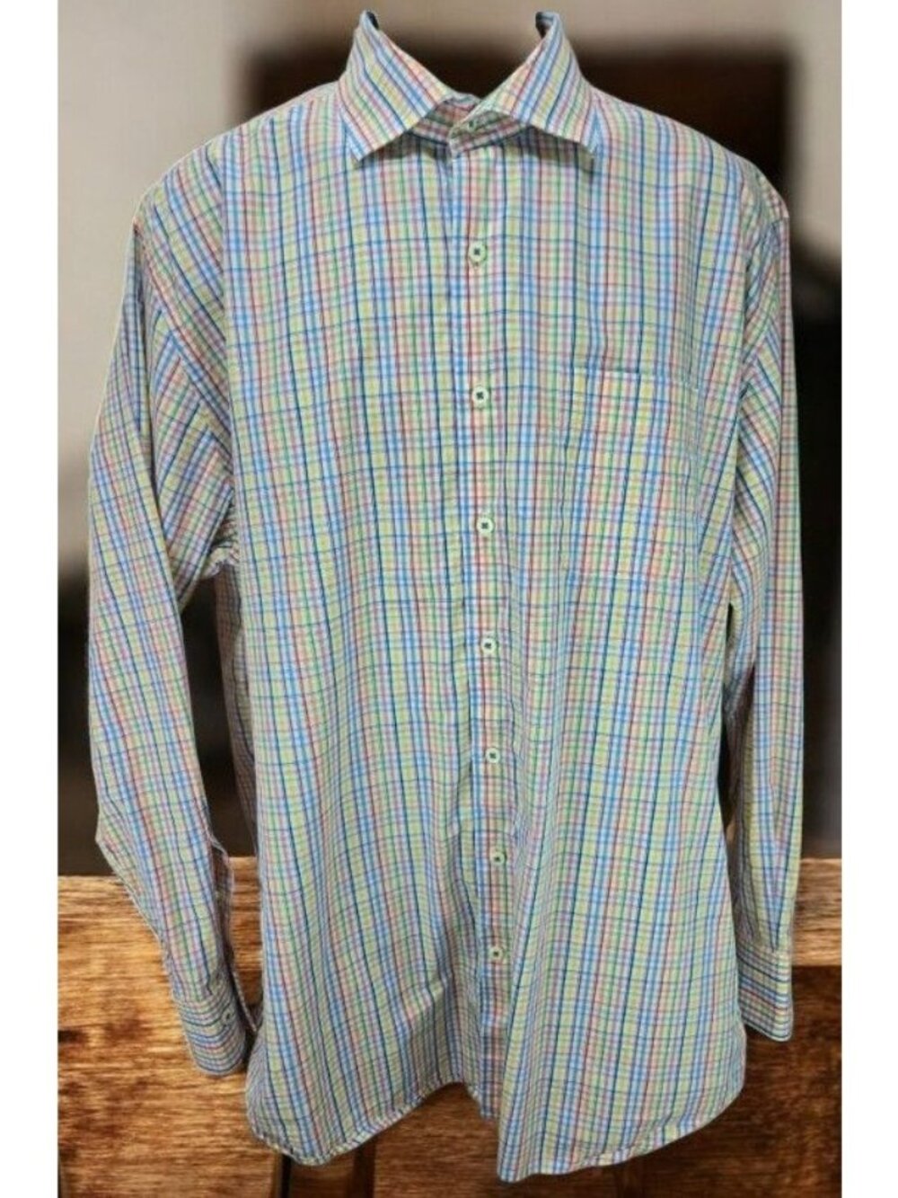 Peter Millar Crown Multicolor Plaid Button-Down Shirt XL